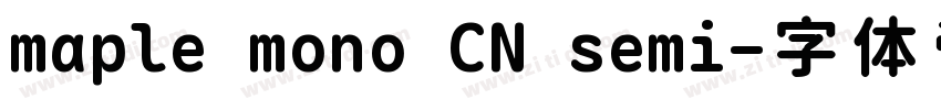 maple mono CN semi字体转换